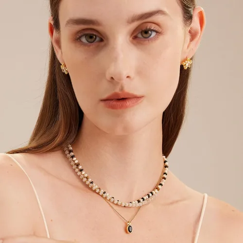 Miniatura 4 de C.Paravano Aretes de oro de 18 quilates Aretes de tuerca para mujer Aretes hipoalergénicos para mujer Aretes de tuerca con parte trasera plana