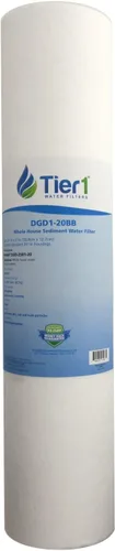 Miniatura 12 de Tier1 Filtro de agua de 1 micrón de 20 x 4.5 pulgadas Cartucho de polipropileno hilado para toda la casa Reemplazo para Pentek DGD-2501-20