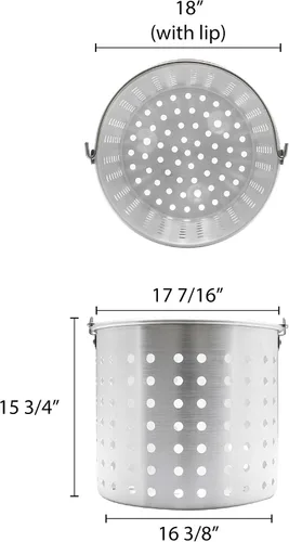 Miniatura 2 de Cesta de vapor de aluminio de 100 cuartos para olla común, viene en cada