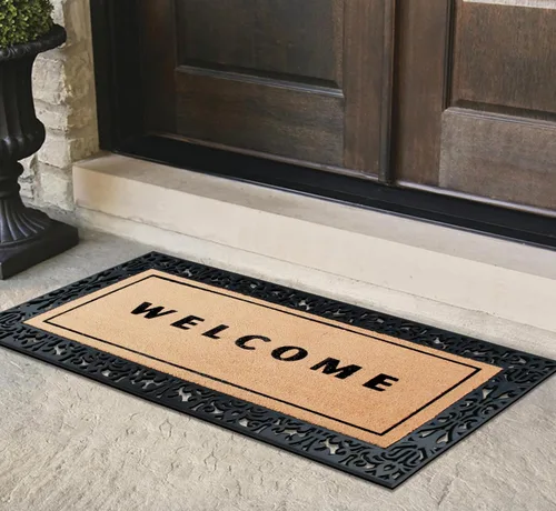 Miniatura 39 de A1HC Tapete para Puerta de Fibra de Coco Natural y Caucho, 30"x48" – Grueso, Duradero, Resistente, Anti-Desprendimiento, Resistente a