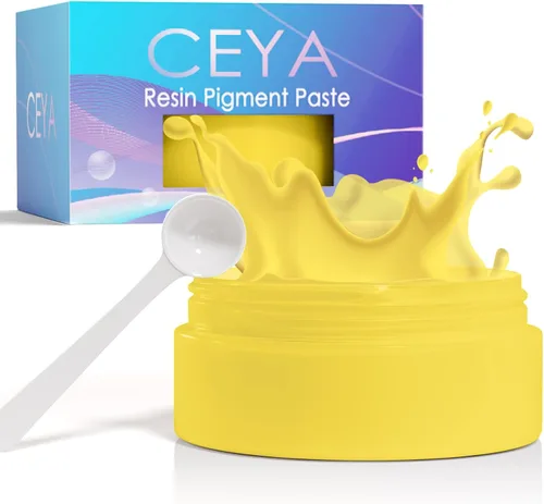 Miniatura 14 de Ceya Pasta de pigmento para resina epoxi, 30 colores, 13.7 onzas, altamente concentrada y fácil de mezclar, juego de colorantes de resina opaca