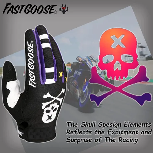 Miniatura 4 de Guantes para Motocicleta y Moto de Tierra - Guantes para Motocross, Moto y ATV para Carreras Todo Terreno, Deportes de Ciclismo