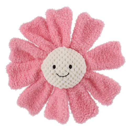 Apricot Lamb Baby Lovey - Juguete suave de sonajero de girasol, flores de peluche para recién nacido, suave agarre de mano para más de 0 meses