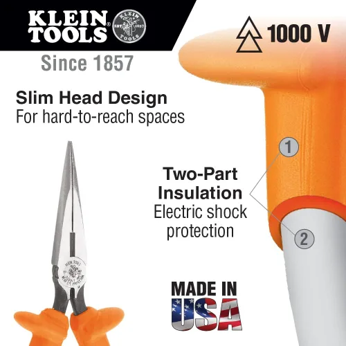 Miniatura 6 de Klein Tools 33527 Kit de herramientas aisladas de uso general, 1000 voltios, viene en estuche personalizado con cerradura de 3 paletas, 22 piezas