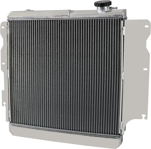 Miniatura 3 de Radiador de aluminio compatible con Jeep Wrangler TJ 2.4L 2.5L 4.0L, radiador de 3 filas + cubierta/ventilador + kit de relé 1987-2006