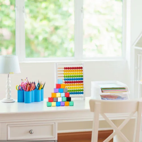 Miniatura 6 de BENECREAT 140 cubos de dados acrílicos en blanco de 10 colores de 0.295 in, varios colores, sin agujeros, con caja de almacenamiento para hacer