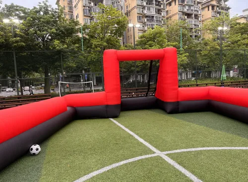 Miniatura 5 de Campo de fútbol inflable para exteriores de 40 x 20 pies, cancha de fútbol y fútbol inflable para juegos escolares, juegos familiares