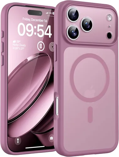 Miniatura 98 de TOCOL Funda magnética 3 en 1 para iPhone 14 Pro, mejorada [protección completa de cámara] con 2 protectores de pantalla, funda de grado militar Azul