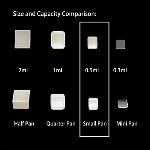 Miniatura 7 de Sartenes de acuarela vacías con rayas magnéticas, 100 piezas de plástico blanco de 0.0 fl oz, kits de sartenes para bricolaje, acuarelas