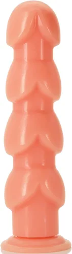 MEBAULT Consolador realista con 4 glande y ventosa de pulpa para el trasero, consolador anal de punto G, masajeador de próstata, juguete sexual para