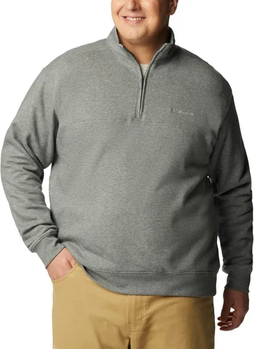Miniatura 7 de Chaqueta Columbia Hart Mountain II con media cremallera para hombre Gris carbón jaspeado