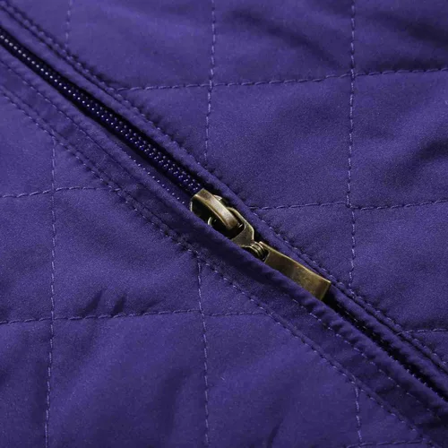 Miniatura 5 de Bienzoe Chaleco liviano sin mangas, acolchado, con cierre, casual, para mujeres con laterales elásticos.