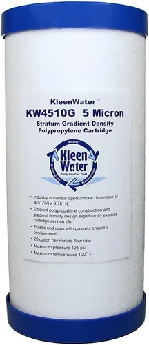 KleenWater KW4510G Cartuchos de repuesto para filtro de agua de sedimentos y óxido de suciedad fundida (1)