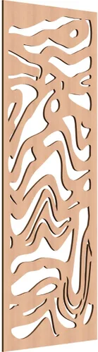 Miniatura 103 de 9 3/8"W x 24 3/8"H x 1/4"T Northfield Decorativos Paneles de Pared de Madera Calado, Abedul