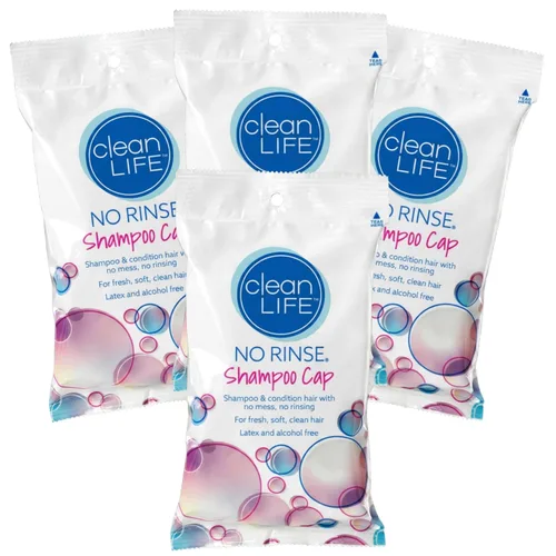 Miniatura 7 de Cleanlife Products No-Rinse - Gorro de champú (2 unidades), sin agua, sin enjuague, sin enjuague, para lavar y acondicionar el cabello, para bañar a