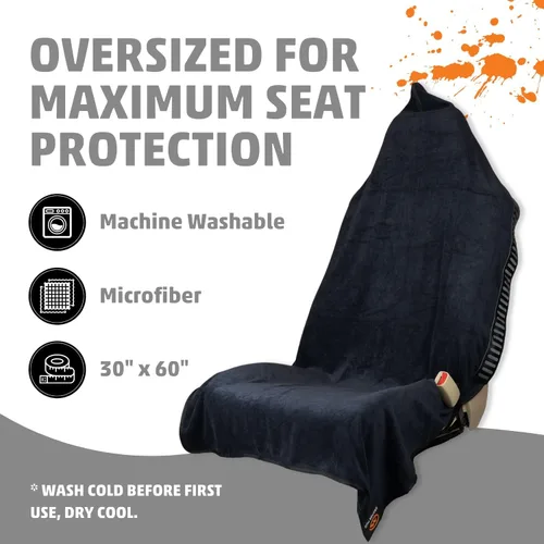 Miniatura 4 de Orange Mud Transition & Envoltorio para Asiento V2.0, Funda para Asiento Automotriz, Kilt Cambiable y Toalla Multiusos (Negro)