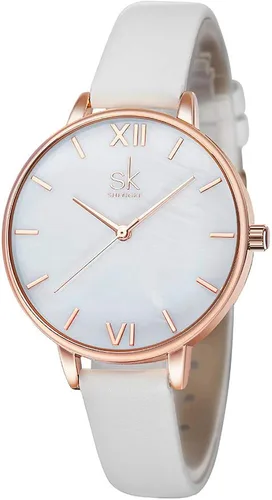 Miniatura 7 de SHENGKE Creative Simplicity Women Watch Genuine Leather Elegant Women Watches Ladies Business Wristwatch