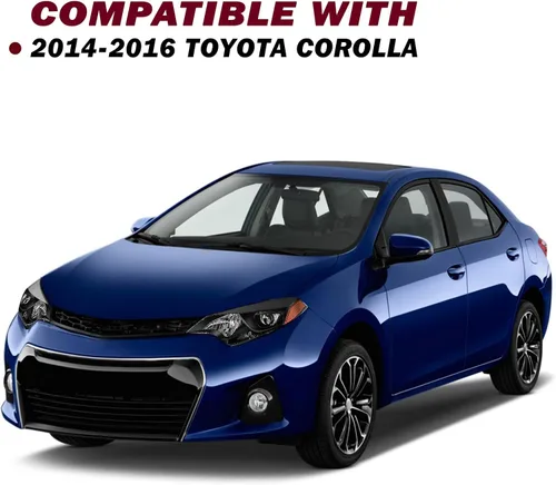 Miniatura 6 de JSBOYAT Conjunto de faros delanteros para 2014 2015 2016 Toyota Corolla Sedán 4 puertas, lámparas LED para conductor y pasajero con bombillas