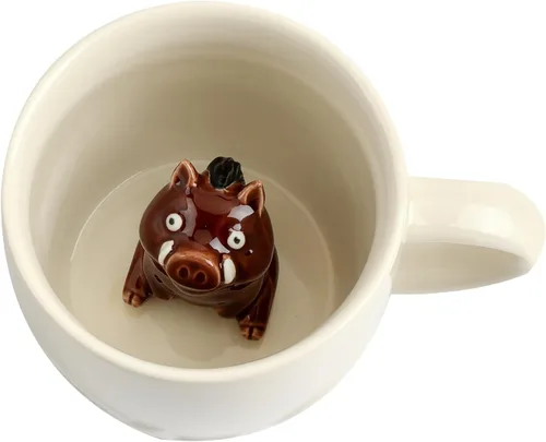 Miniatura 17 de Taza de café 3D con unicornio en el interior, linda figura de animal hecha a mano en cerámica, regalo para Navidad, cumpleaños o día de la madre