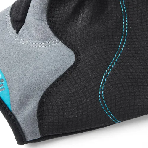 Miniatura 6 de Gill Deckhand - Guantes de vela de dedo corto con dedos de 3/4 de longitud, protección solar UV 50+ y repelente al agua Negro/BlueJay