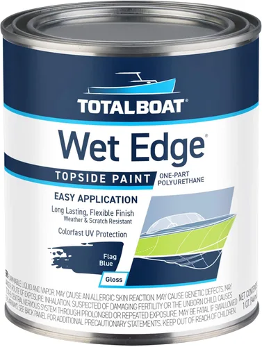 Miniatura 29 de TotalBoat Wet Edge Topside Pintura Marina de Poliuretano Premium Recubrimiento para Barcos, Casas Rodantes, Molduras Exteriores, Fibra de Vidrio