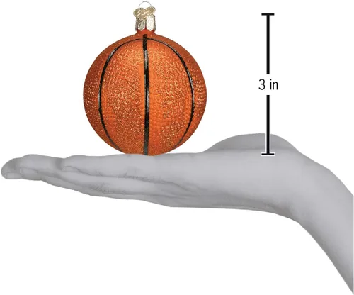 Miniatura 3 de Old World Christmas - Adorno de béisbol de vidrio soplado para árbol de Navidad, decoración festiva artesanal, colección deportiva