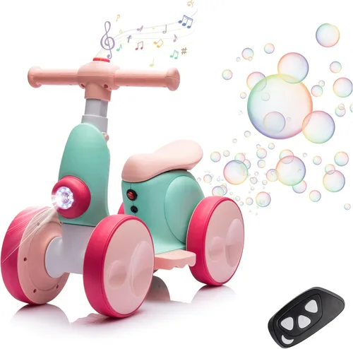 Miniatura 10 de Bicicleta de equilibrio eléctrica 6V para bebés de 1 año, niños y niñas, juguetes para montar de 12 a 48 meses, bicicleta de equilibrio para niños