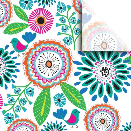 Miniatura 6 de Jillson Roberts - 24 hojas de papel tissú con estampado de primera calidad Flores fantásticas
