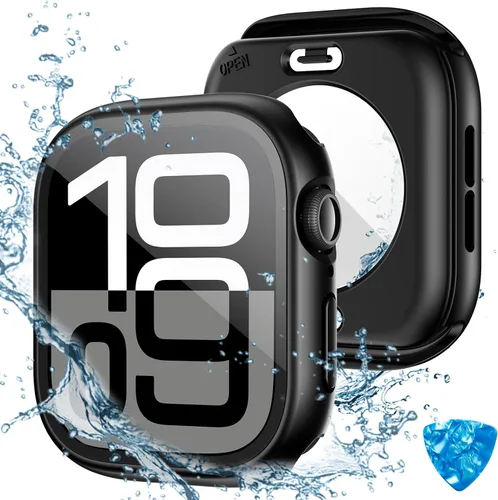 Miniatura 19 de Tensea - Funda protectora de pantalla impermeable para Apple Watch (2 en 1) para Apple Watch Serie SE 7, 5, 4, accesorios de 41 mm, iWatch protector