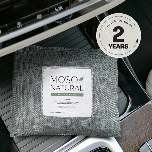 Miniatura 8 de Moso Natural Ambientador y desodorante para automóvil, absorbente de olores de carbón de bambú de larga duración, eliminador de olores no tóxico