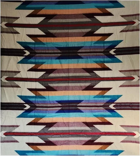 Miniatura 5 de Manta de lana de alpaca XXL Transpirable hipoalergénica ultra suave Grande cálida tradicional hecha a mano 85 x 80 pulgadas No raya ni pica