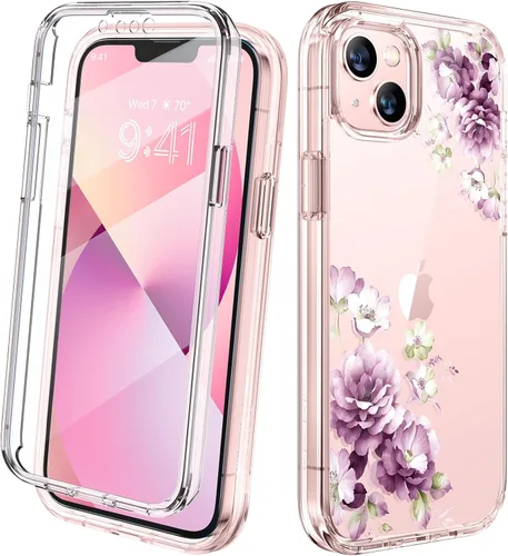 Miniatura 208 de Diaclara - Funda compatible con iPhone 11, carcasa resistente de cuerpo completo con protector de pantalla integrado sensible al tacto y Transparente