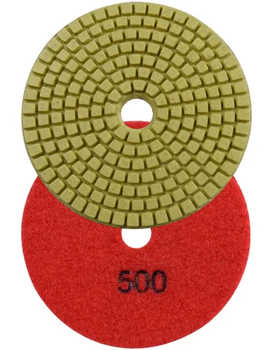 Miniatura 23 de Almohadillas húmedas de pulido de diamante de 4 pulgadas para lijar piedra mármol granito encimera 7 piezas conjunto de grano mixto 50-3000