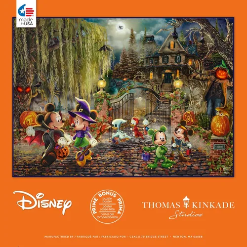 Miniatura 6 de Ceaco - Thomas Kinkade - Disney - Mickey y Minnie Halloween Fun - Rompecabezas de 1000 piezas