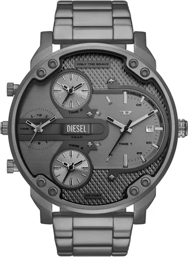 Miniatura 20 de Diesel Mr. Daddy 2.0 - Reloj de hombre con cronógrafo de tamaño extra grande y correa de acero inoxidable, silicona o cuero