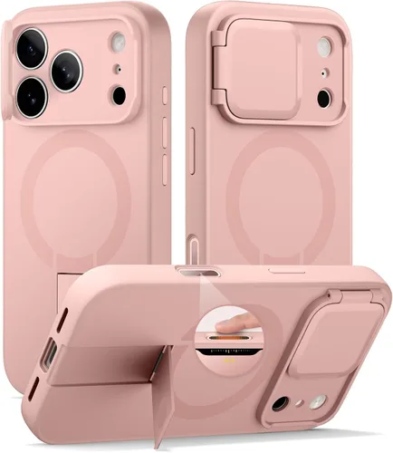 Miniatura 81 de SURITCH - Funda para iPhone 17 Pro Max con cubierta de control de cámara, cubierta para cámara y soporte ajustable, compatible con MagSafe, a prueba