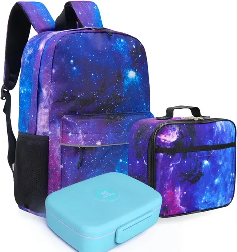 Miniatura 10 de Fenrici - Mochila para niñas, niños y adolescentes, mochila reciclada para laptop, de 16 x 13.5 pulgadas, Computadora portátil, M, Negro