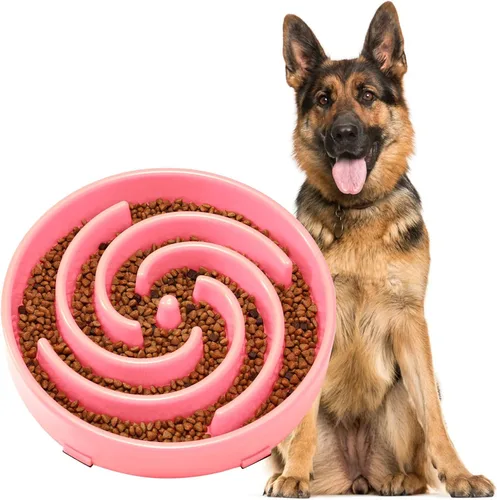 Miniatura 17 de JASGOOD Tazón de alimentación lenta para perros de tamaño grande y mediano, tazón antitragadera para mascotas, tazones de alimentación más lenta