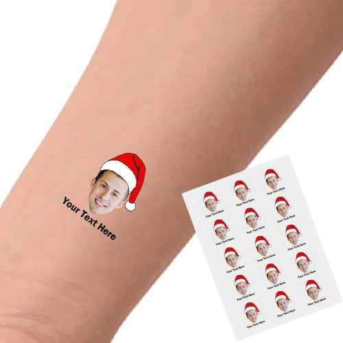 Miniatura 13 de YESCUSTOM Tatuajes temporales personalizados con foto, tatuaje facial personalizado con logotipo para adultos, parejas, mujeres, hombres, tatuajes