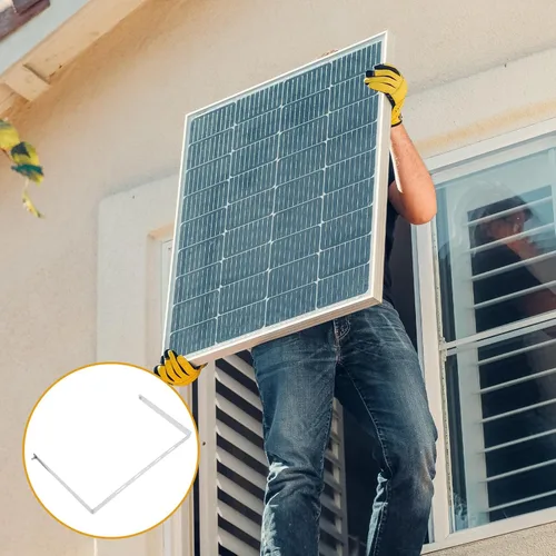 Miniatura 2 de Yardwe Soporte de panel solar Fijación Montaje en panel solar Soporte de paneles solares Soporte de panel solar Soporte de soporte de panel solar