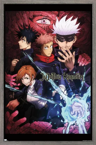 Miniatura 10 de Jujutsu Kaisen - Póster de pared inglés de una hoja, 22.4 pulgadas de largo x 14.7 pulgadas de ancho, versión premium sin marco