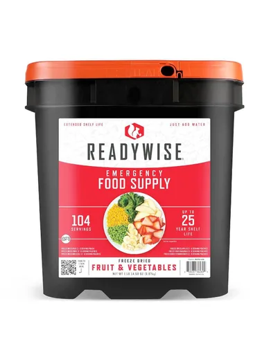 Miniatura 10 de ReadyWise Suministro de alimentos de emergencia: 132 porciones, cubo de supervivencia, comidas de proteínas deshidratadas y liofilizadas, artículos