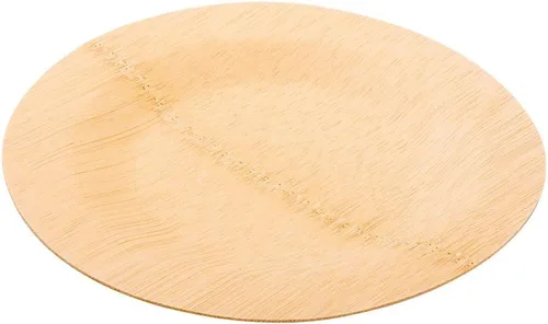 Miniatura 2 de Restaurantware Platos de hoja de bambú de 7 pulgadas, 100 platos de bambú desechables, platos de bambú sostenibles y resistentes para fiestas