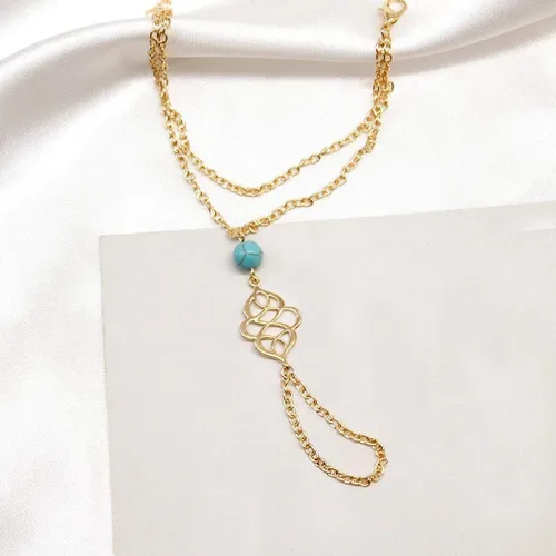 Miniatura 6 de Obmyec - Pulsera para mujer, diseño bohemio, color turquesa
