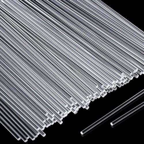 Miniatura 13 de Vicenpal 30 Pcs 16 Inch Clear Acrylic Rods 2 mm Plant Stakes Acrylic Dowel Rods Plant Support Stakes Round Strip Sticks for Party DIY Crafts