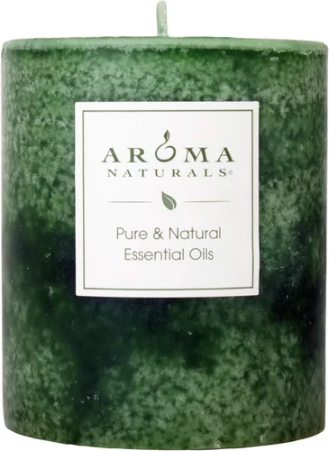 Miniatura 14 de Aroma Naturals Vela de Pilar Perfumada con Aceite Esencial de Naranja, Clavo y Canela, Peace Pearl, 2.5 pulgadas x 4 pulgadas