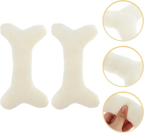 Miniatura 9 de ibasenice 2 almohadas de hueso para decoración del hogar, almohadas para el cuello para almohada cervical de felpa creativa, diseño de hueso, cojín