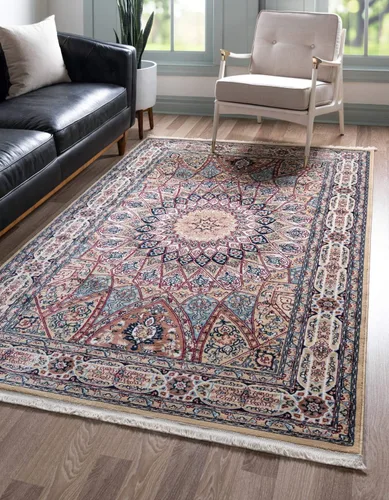 Miniatura 27 de Unique Loom Colección Narenj - Adams - Alfombra ovalada (2 pies 2 pulgadas x 3 pies 1 pulgada, color azul/borgoña)