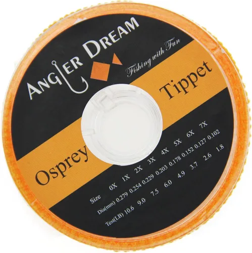 Miniatura 5 de AnglerDream 2 3 4 5 6X Tippet Line Clear Nylon 50M/55Yds Pesca con Mosca Tippet Línea con Soporte Tippet