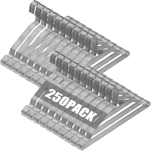 Miniatura 22 de SPECILITE Perchas de Alambre Paquete de 50, Perchas de Alambre de Metal para Ropa a Granel para Abrigos, Perchas de Metal que Ahorran Espacio Negro